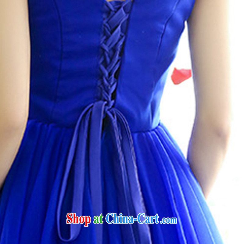 Style trends 2015 Spring and Autumn Korean shoulders water-soluble lace light drill strap bridal wedding dress bridesmaid dress dress toast girl blue XL, style trends (GEDIAOTIDE), and, on-line shopping