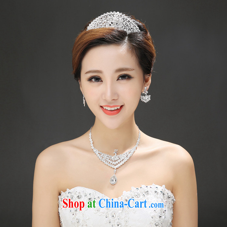 Time his bride's wedding dresses sweet Crown necklace earrings 3-piece kit Peacock head ornaments and jewelry hair accessories wedding accessories gift set 3 piece set of pictures, price, brand platters! Elections are good character, the national distribution, so why buy now enjoy more preferential! Health