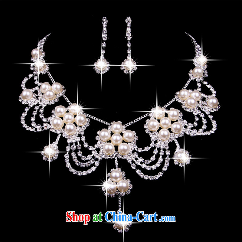 Time his wedding package bridal accessories Korean married pearl necklace earrings wedding accessories jewelry marriages the pearl water drilling jewelry necklace earrings, time, and, on-line shopping