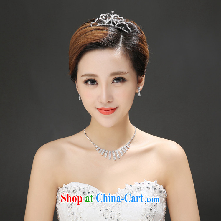 Time Syria, Japan, and South Korea wedding accessories Korean version of the new bride, wedding style luxury parquet drill heart-shaped Crown earrings necklace set gift box 3 piece set pictures, price, brand platters! Elections are good character, the national distribution, so why buy now enjoy more preferential! Health