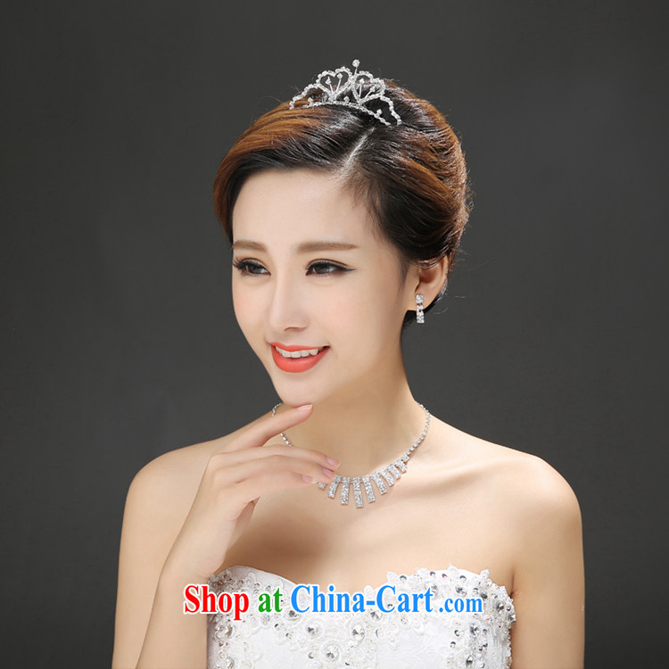 Time Syria, Japan, and South Korea wedding accessories Korean version of the new bride, wedding style luxury parquet drill heart-shaped Crown earrings necklace set gift box 3 piece set pictures, price, brand platters! Elections are good character, the national distribution, so why buy now enjoy more preferential! Health