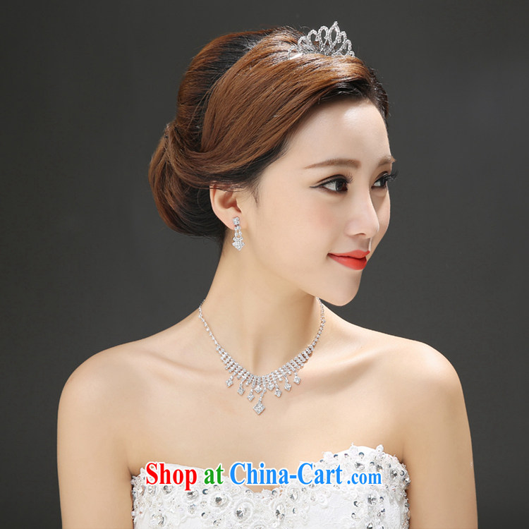 Time Syria, Japan, and South Korea Korean bridal wedding head-dress heart-shaped crown and ornaments dress accessories wedding accessories jewelry-jewelry necklace earrings 3-piece kit gift box 3 piece set pictures, price, brand platters! Elections are good character, the national distribution, so why buy now enjoy more preferential! Health