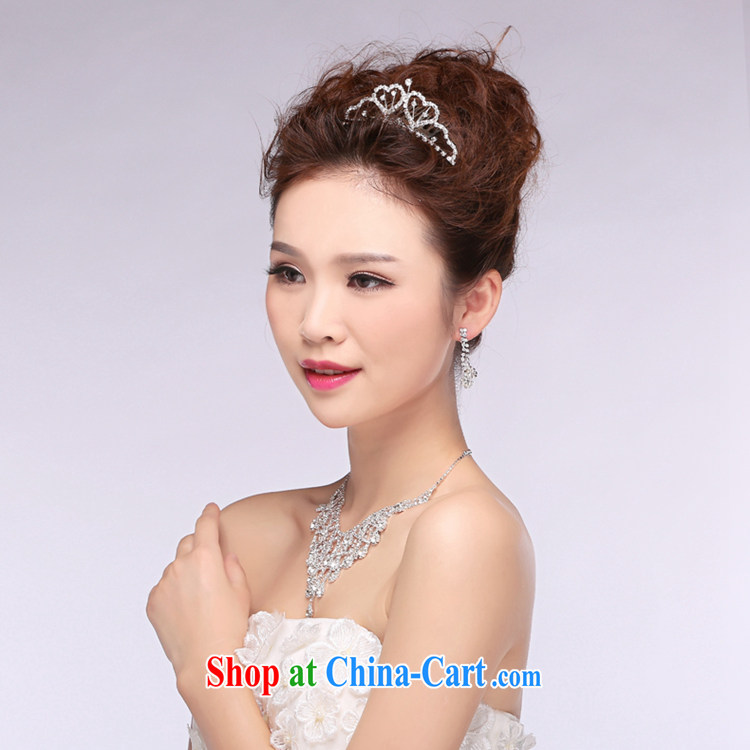 Time his Korean bridal jewelry Crown 3-Piece wedding head-dress parquet drill wedding accessories wedding jewelry gift set 3 piece set of pictures, price, brand platters! Elections are good character, the national distribution, so why buy now enjoy more preferential! Health
