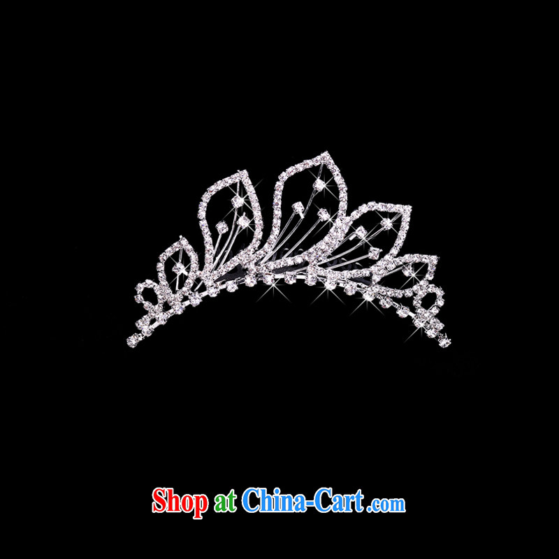 Time Syria, Japan, and South Korea wedding accessories bridal headdress of ornaments Crown necklace earrings 3-piece kit jewelry hair accessories wedding jewelry crown, time, and shopping on the Internet
