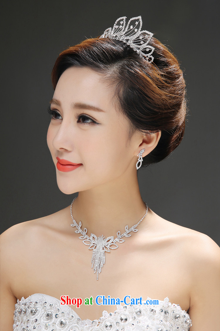 Time his bride's head-dress 3 Piece Set Korean-style necklace earrings Crown hair accessories kit wedding accessories wedding jewelry, Japan, and South Korea wedding accessories a 3 piece set please note style pictures, price, brand platters! Elections are good character, the national distribution, so why buy now enjoy more preferential! Health