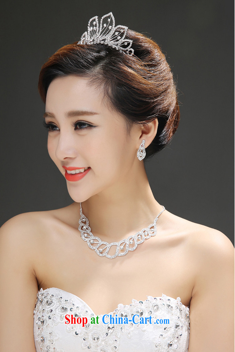 Time his bride's head-dress 3 Piece Set Korean-style necklace earrings Crown hair accessories kit wedding accessories wedding jewelry, Japan, and South Korea wedding accessories a 3 piece set please note style pictures, price, brand platters! Elections are good character, the national distribution, so why buy now enjoy more preferential! Health