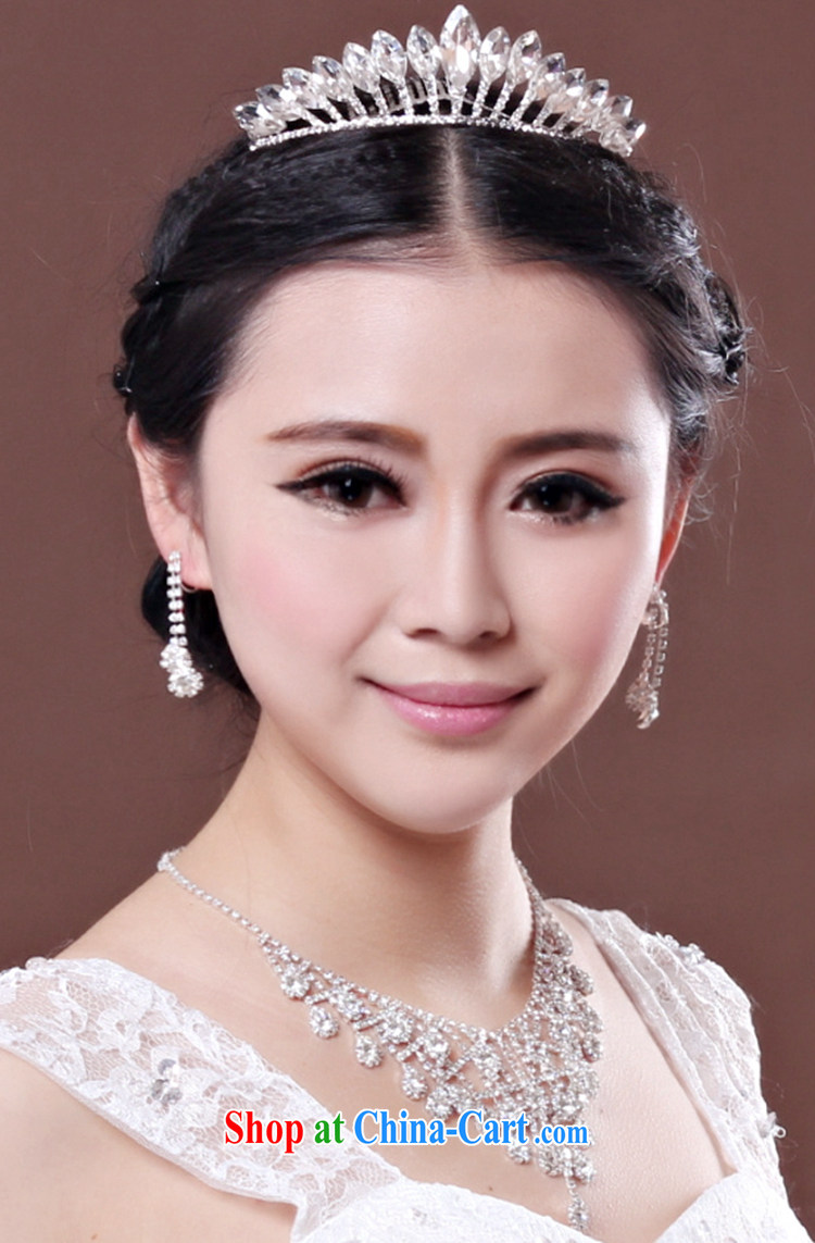 Time his bride's great drill for Jewelry ornaments Crown necklace earrings 3-piece kit jewelry hair accessories wedding wedding accessories jewelry necklaces earrings pictures, price, brand platters! Elections are good character, the national distribution, so why buy now enjoy more preferential! Health