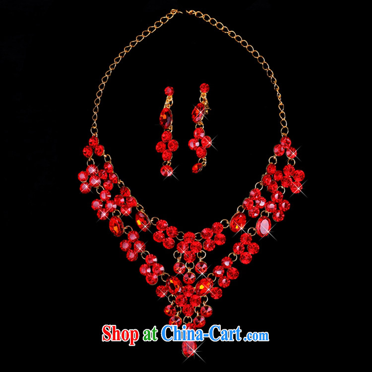 Time his bride's head-dress necklace earrings 3-Piece red Korean-style floral wedding band wedding dresses accessories wedding jewelry gift box 3 piece set pictures, price, brand platters! Elections are good character, the national distribution, so why buy now enjoy more preferential! Health