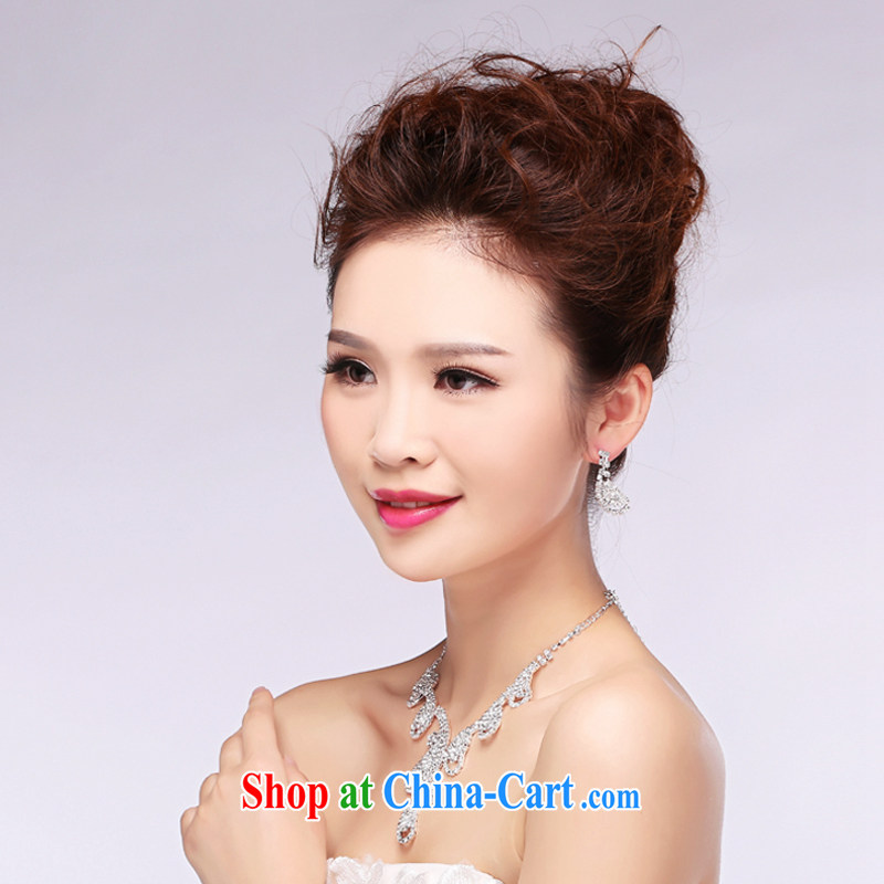 Time Syria bridal necklace earrings Set Korean fashion jewelry wedding jewelry wedding accessories, Japan, and South Korea minimalist furnishings necklaces earrings, the time, and, on-line shopping