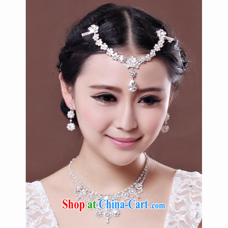 Syria Time Collector's Edition bridal pearls and ornaments and take white water drilling petals 3 piece wedding accessories, wedding jewelry women gift set 3 piece set, the time, and shopping on the Internet
