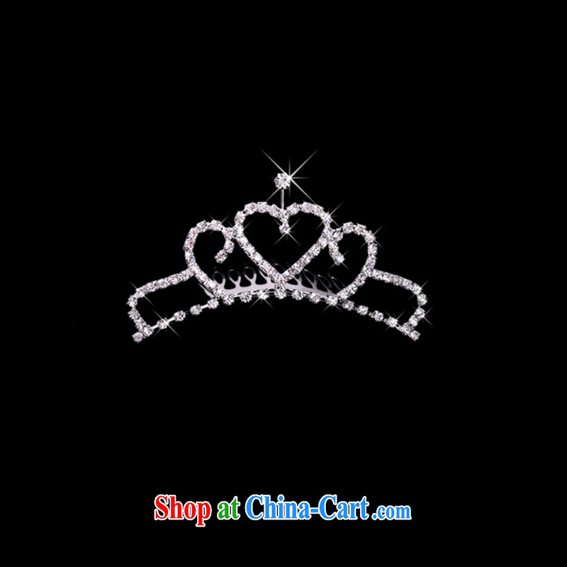 Time his bride's banquet wedding head-dress-trim Crown necklace earrings 3-piece kit jewelry hair accessories wedding wedding accessories jewelry gift box 3 piece set, the time, and shopping on the Internet