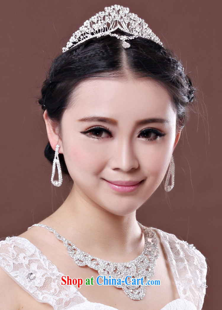 Time his bride's new Korean-style head-dress-trim Crown necklace earrings 3-piece kit jewelry hair accessories wedding wedding accessories jewelry Crown pictures, price, brand platters! Elections are good character, the national distribution, so why buy now enjoy more preferential! Health