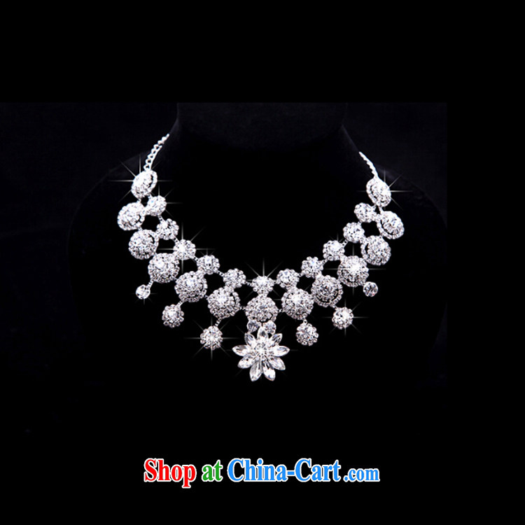Time his bride with flowers and ornaments of jewelry Crown necklace earrings 3-piece kit Korean jewelry hair accessories wedding wedding accessories jewelry gift set 3 piece set of pictures, price, brand platters! Elections are good character, the national distribution, so why buy now enjoy more preferential! Health