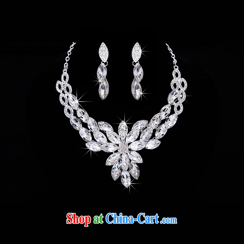 Time his wedding accessories great drill bridal Crown 3-Piece head-dress bridal wedding jewelry wedding jewelry necklace set wedding jewelry 3-Piece gift set 3 piece set, the time, and, on-line shopping