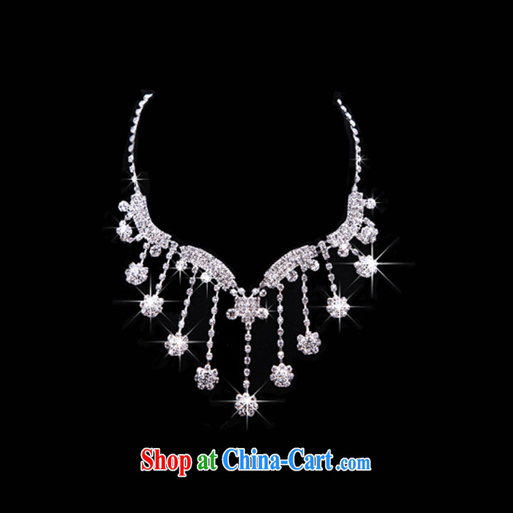 Time his bride's new Korean-style flowers and ornaments of jewelry Crown necklace earrings 3-piece kit jewelry hair accessories wedding wedding accessories jewelry gift set 3 piece set of pictures, price, brand platters! Elections are good character, the national distribution, so why buy now enjoy more preferential! Health