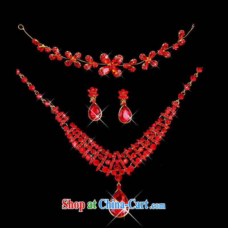 Time Syrian arab red bridal headdress-trim Crown necklace earrings 3-piece kit jewelry hair accessories red marriage wedding accessories jewelry necklaces and time, and, on-line shopping