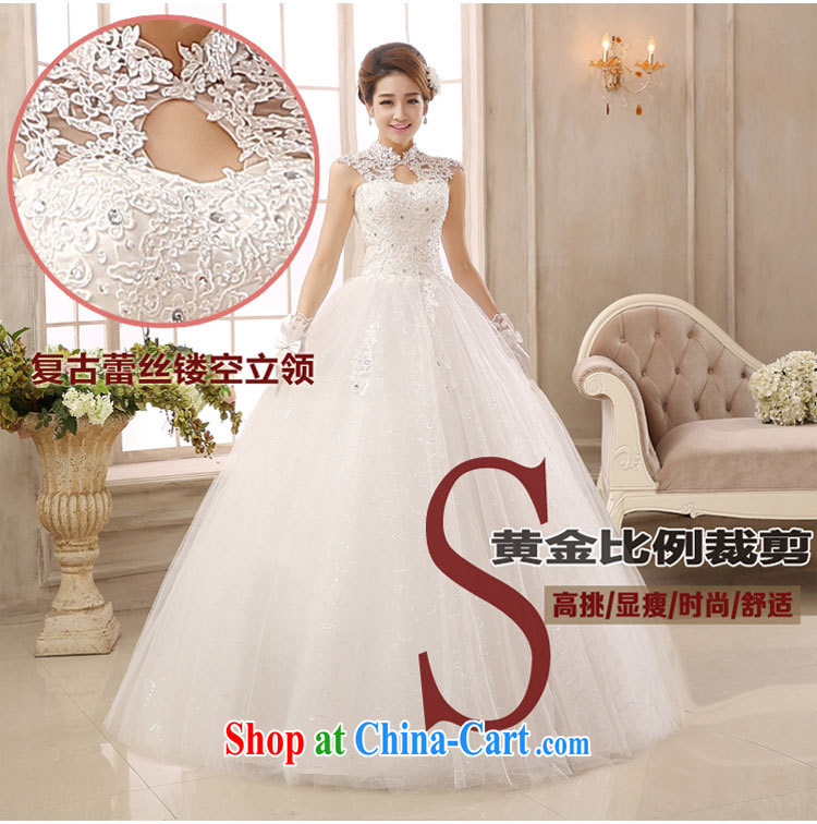 Marriage wedding dresses 2015 new, modern white lace-up collar package shoulder back with retro graphics thin white XS pictures, price, brand platters! Elections are good character, the national distribution, so why buy now enjoy more preferential! Health