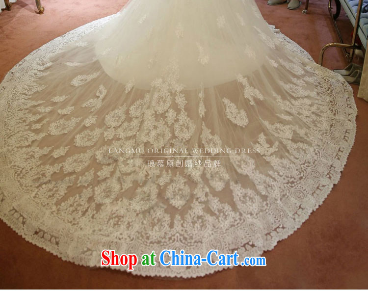 In Luang Prabang in 2015 OF NEW FIELD shoulder collar long-sleeved with wedding dresses long-tail lace beauty graphics thin the tail with M, pictures, price, brand platters! Elections are good character, the national distribution, so why buy now enjoy more preferential! Health