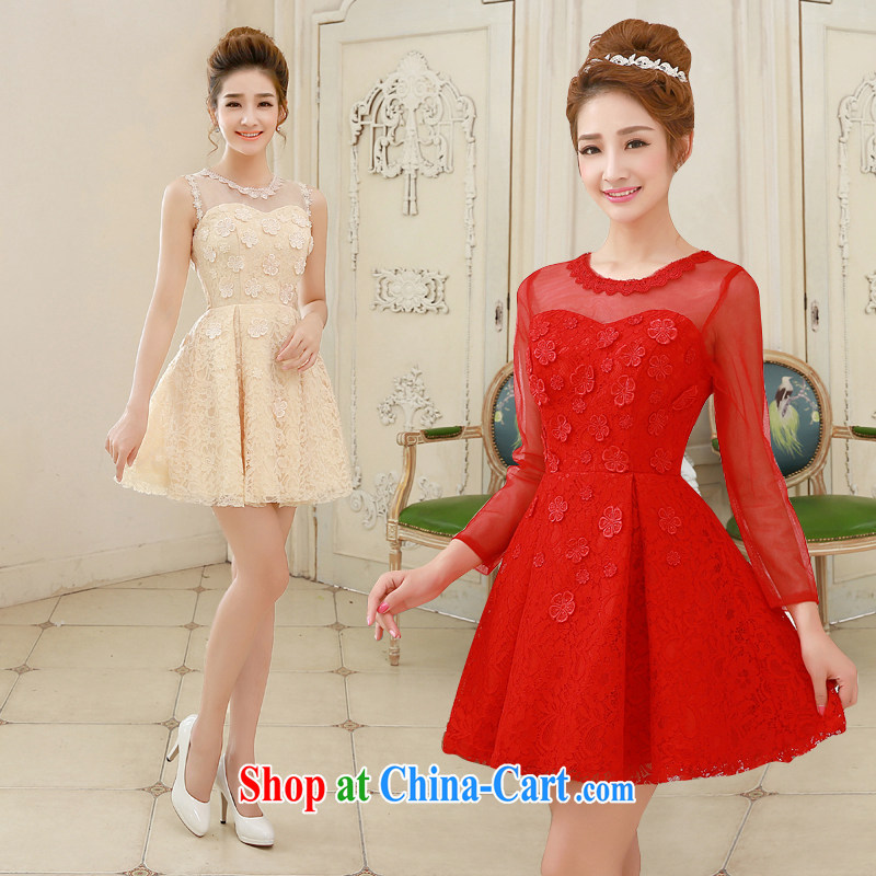 Love, Norman wedding dresses 2015 new bride's wedding dresses red dress uniform toast short, Evening Dress winter long-sleeved gown long-sleeved red customers to size the do not return, love so Pang, and shopping on the Internet