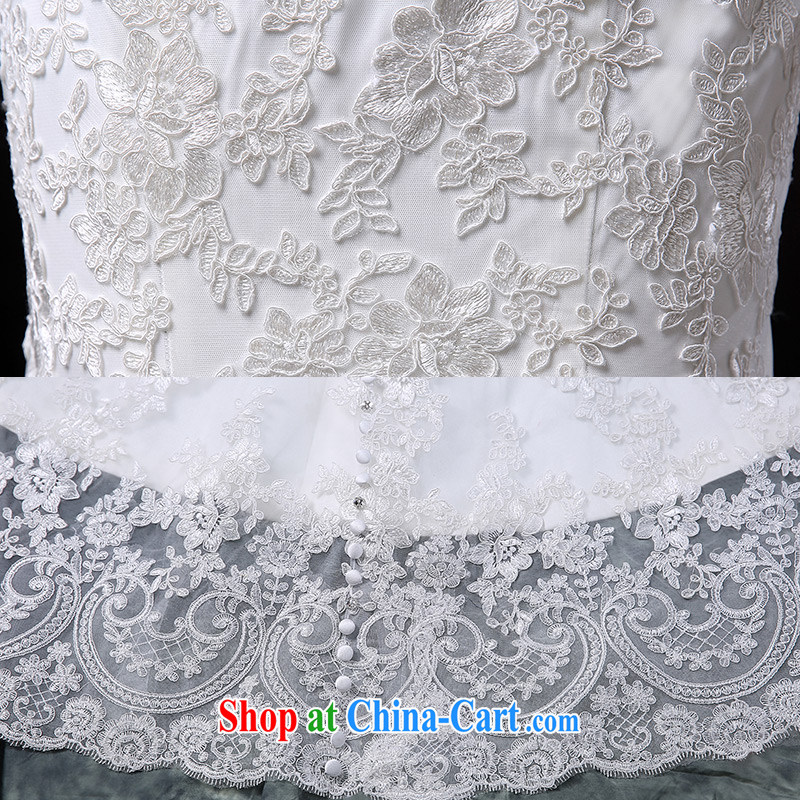 DressilyMe custom wedding - 2015 new erase chest luxury crowsfoot wedding dress lace inserts drill-flash bridal gown dress white - out of stock 25 day shipping tailored DRESSILY ME OCCASIONS WEAR ON - LINE, shopping on the Internet