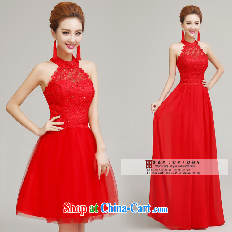 Love so Pang bridal toast serving spring fashion is also dress red long marriage yarn small dress bridesmaid evening dress evening dress short S pieced pictures, price, brand platters! Elections are good character, the national distribution, so why buy now enjoy more preferential! Health