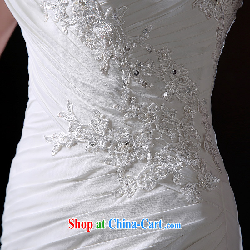 DressilyMe custom wedding dresses - 2015 new lace softness snow woven crowsfoot wedding lace cuff inserts drill the hem back exposed bridal gown White - out of stock 25 day shipping XL, DRESSILY ME OCCASIONS WEAR ON - LINE, shopping on the Internet