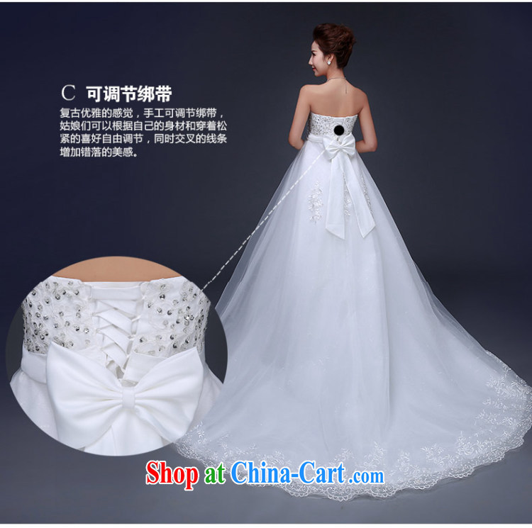 The Vanessa-tail wedding dresses new erase chest marriages female Korean-style, high-waist graphics thin pregnant women to wear long-tail wedding ivory XL (3 - 5 day shipping) pictures, price, brand platters! Elections are good character, the national distribution, so why buy now enjoy more preferential! Health