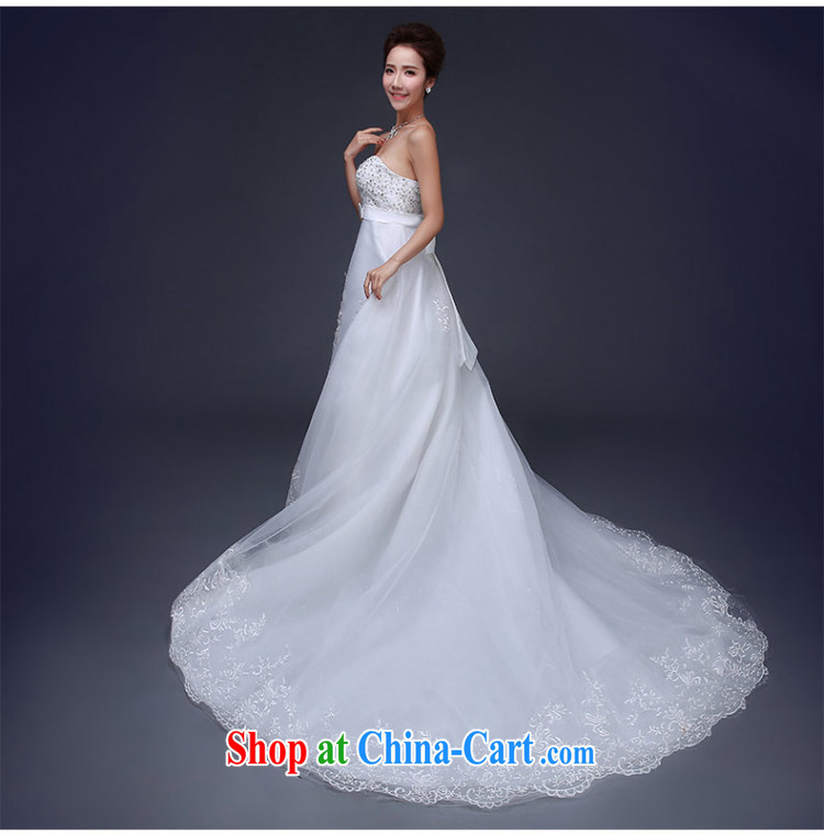 The Vanessa-tail wedding dresses new erase chest marriages female Korean-style, high-waist graphics thin pregnant women to wear long-tail wedding ivory XL (3 - 5 day shipping) pictures, price, brand platters! Elections are good character, the national distribution, so why buy now enjoy more preferential! Health