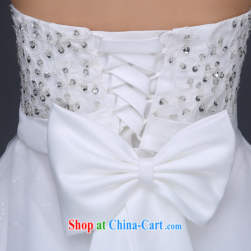 The Vanessa-tail wedding dresses new erase chest marriages female Korean-style, high-waist graphics thin pregnant women to wear long-tail wedding ivory XL (3 - 5 day shipping) and Vanessa (Pnessa), online shopping