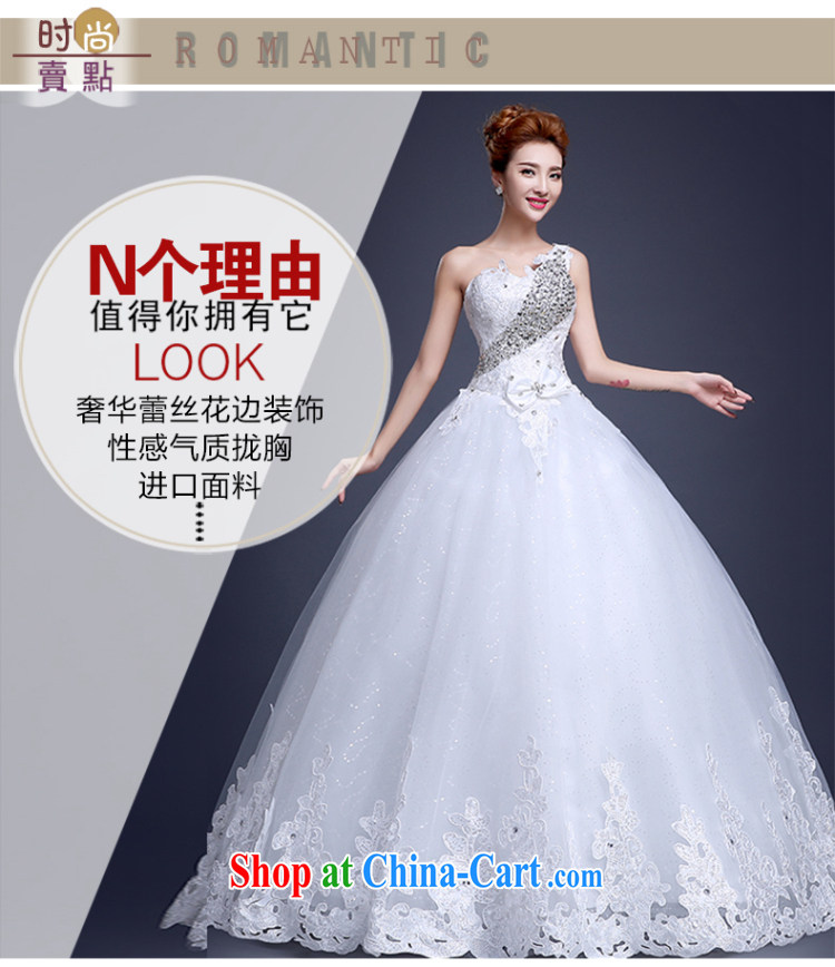 The Vanessa single shoulder wedding dresses Korean Modern marriages the code with wedding wood drill with female white tailored supplement post is not final pictures, price, brand platters! Elections are good character, the national distribution, so why buy now enjoy more preferential! Health