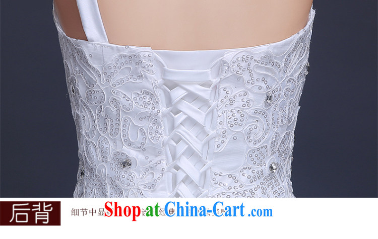 The Vanessa single shoulder wedding dresses Korean Modern marriages the code with wedding wood drill with female white tailored supplement post is not final pictures, price, brand platters! Elections are good character, the national distribution, so why buy now enjoy more preferential! Health