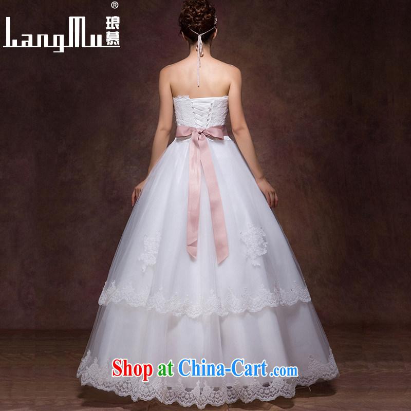 In Luang Prabang in 2015 of new wedding Korean Beauty bare chest lace stylish brides with cultivating graphics thin wedding custom white advanced customization, Luang Prabang, and shopping on the Internet