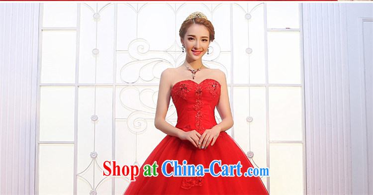 Tslyzm red wedding long-tail shoulders 2015 spring and summer new water drilling lace bridal wedding wedding dress, C XXL pictures, price, brand platters! Elections are good character, the national distribution, so why buy now enjoy more preferential! Health