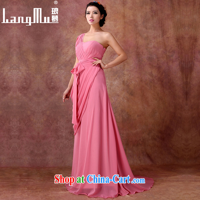 In Luang Prabang in 2015 OF NEW bridal wedding dress toast Stage service evening dress party dress, long, long skirt pink advanced customization, Luang Prabang, and shopping on the Internet