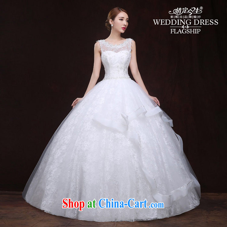 The Code love life wedding dresses 2015 New Field shoulder lace nails Pearl sexy back exposed Korean-style-waist-elegant white XXL pictures, price, brand platters! Elections are good character, the national distribution, so why buy now enjoy more preferential! Health