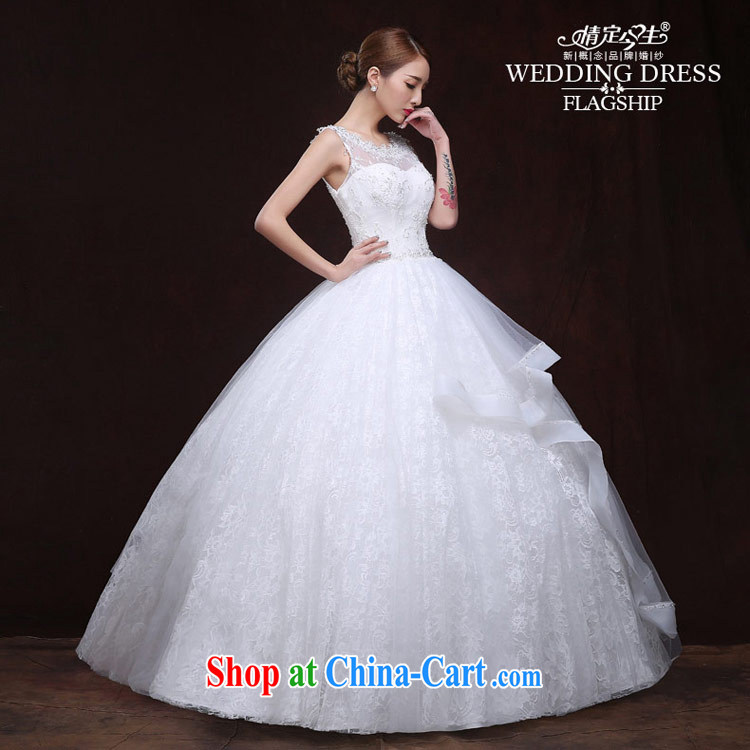The Code love life wedding dresses 2015 New Field shoulder lace nails Pearl sexy back exposed Korean-style-waist-elegant white XXL pictures, price, brand platters! Elections are good character, the national distribution, so why buy now enjoy more preferential! Health