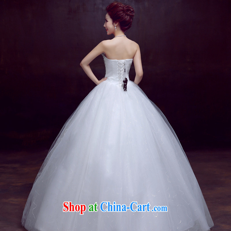 The married Yi wedding dresses new spring 2015 wiped his chest, bridal wedding beauty graphics thin sweet tied with flowers wedding, 3-Piece white XXL, dumping the married Yi, shopping on the Internet