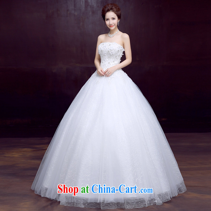 The married Yi wedding dresses new spring 2015 wiped his chest, bridal wedding beauty graphics thin sweet tie A flowers with wedding dresses, 3 piece white XXL, dumping the married Yi, shopping on the Internet