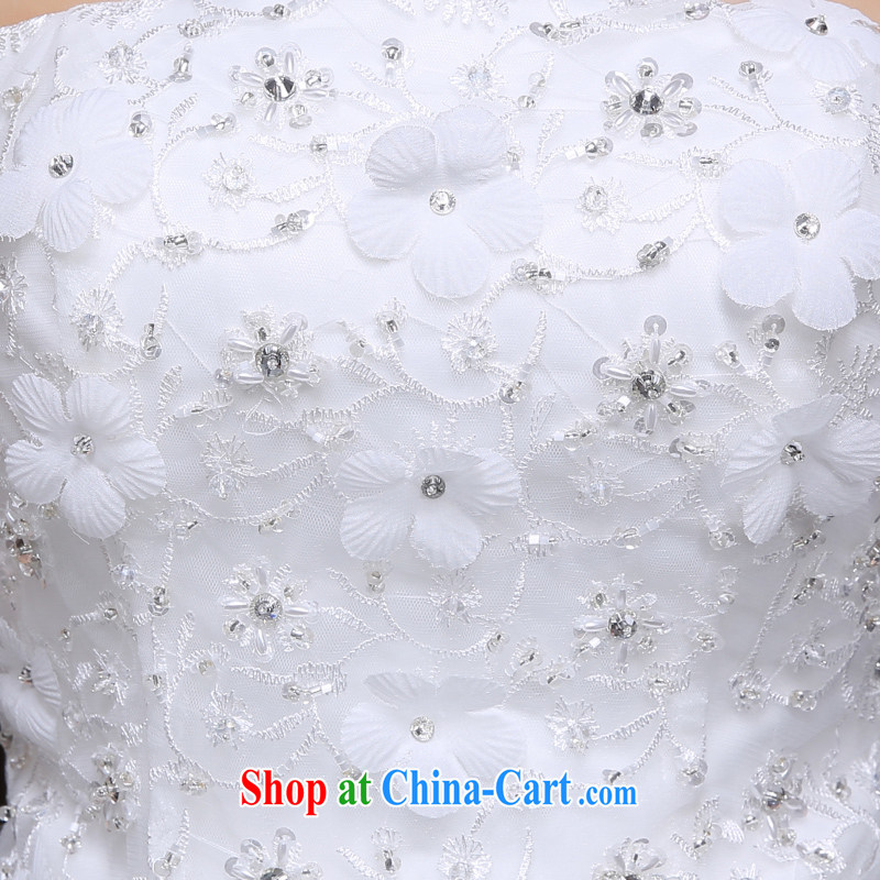 The married Yi wedding dresses new spring 2015 wiped his chest, bridal wedding beauty graphics thin sweet tie A flowers with wedding dresses, 3 piece white XXL, dumping the married Yi, shopping on the Internet
