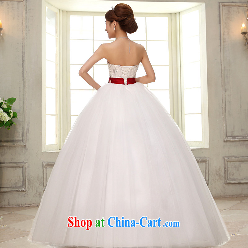 A good service is 2015 new bride Korean high-waist pregnant women married Mary Magdalene the chest, thick mm wedding dresses white 7 XL, good service, and, shopping on the Internet