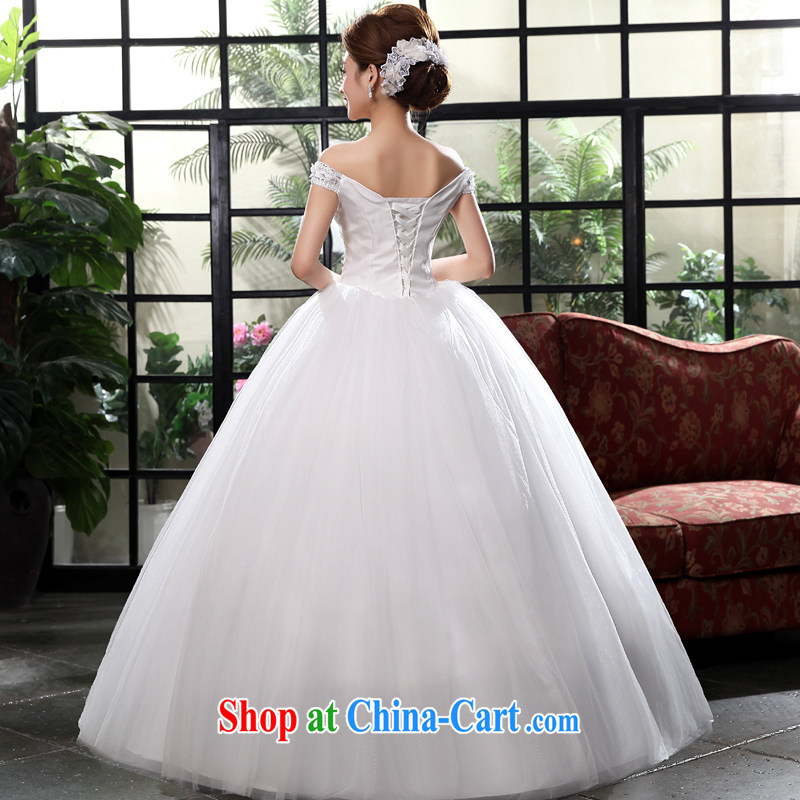 Good service is a 2015 new marriages wedding long with a field shoulder Princess shaggy dress wedding dresses white 2XL, good service, and, on-line shopping