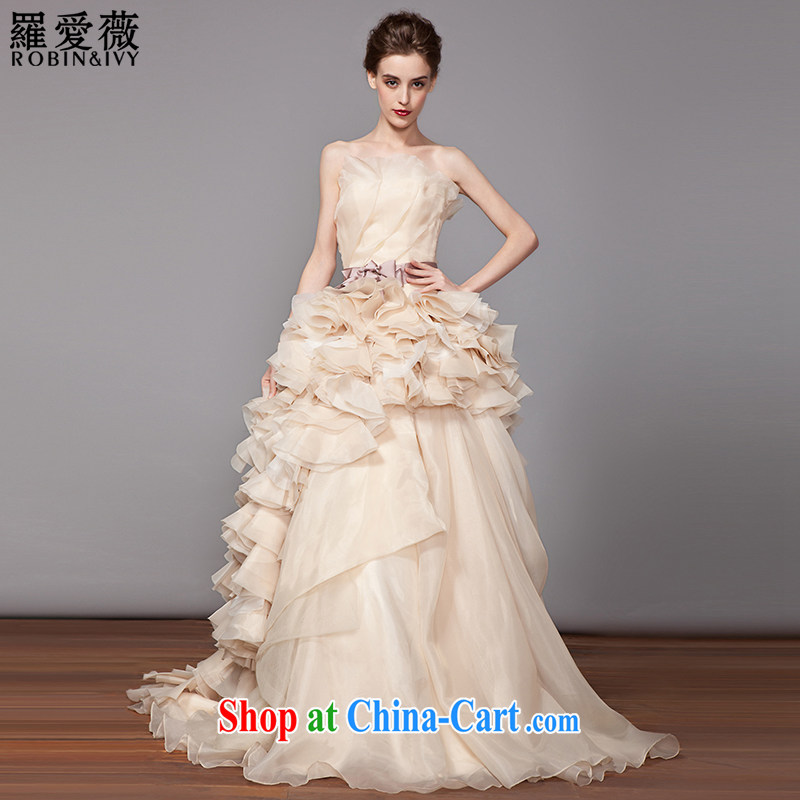 Love, Ms Audrey EU Yuet-mee, RobinIvy_ 2015 new wedding shell wiped chest bridal shaggy skirts skirt small tail wedding dresses H 33,517 white advanced customization