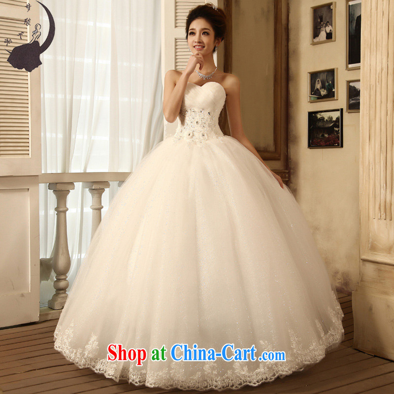 Dream of the day wedding dresses new 2015, Japan, and South Korea wiped his chest, wedding dress 6273 white S