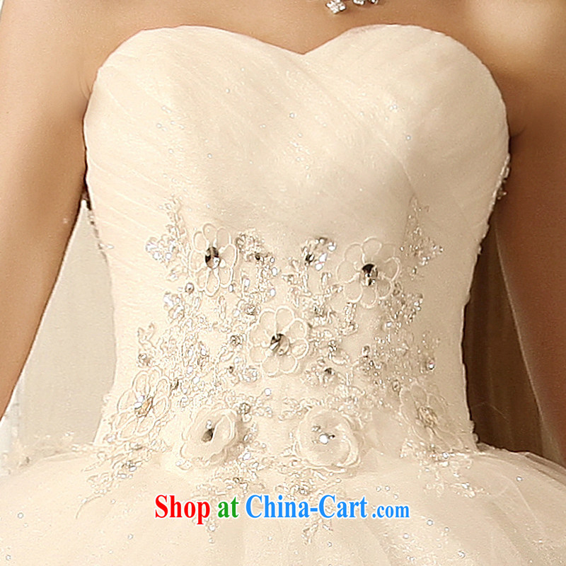 Dream of the day wedding dresses new 2015, Japan, and South Korea wiped his chest, wedding dress 6273 white S, Dream of the day, shopping on the Internet