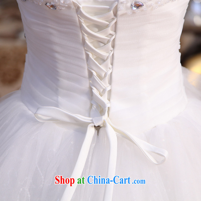 Dream of the day wedding dresses 2015 new spring Korean Princess The bowtie erase chest wedding dress 6231 white XXXL, Dream of the day, shopping on the Internet