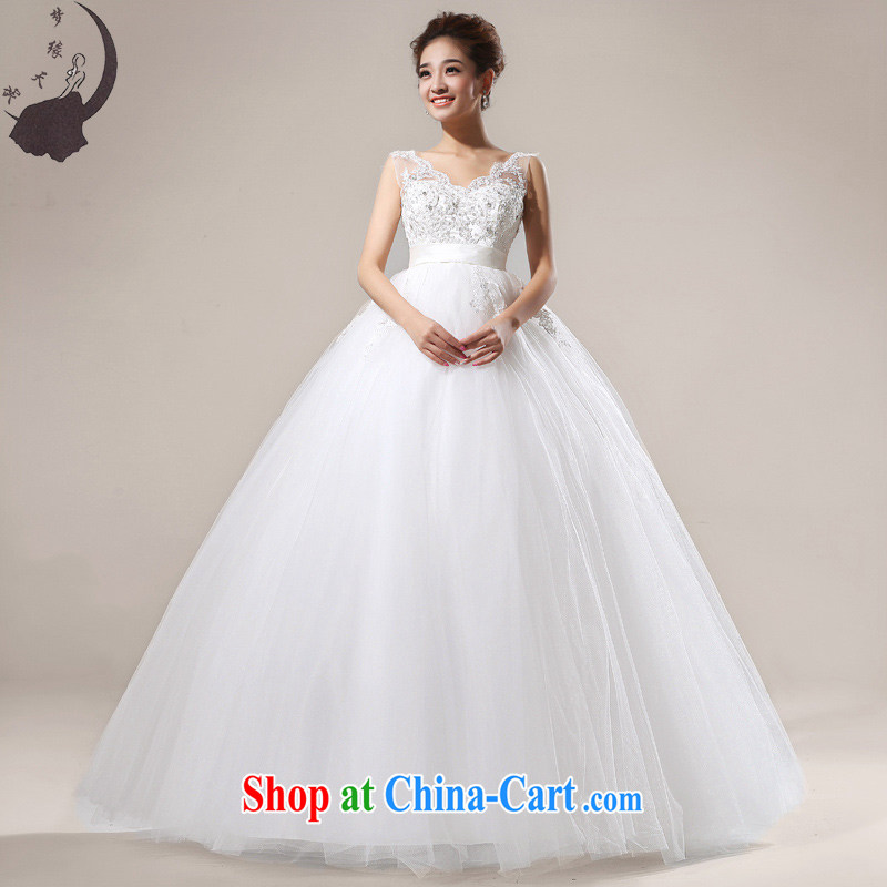 Let the day the Korean version field shoulder wedding dresses 2015 new high-waist pregnant women with trailing wedding dress with L paragraph