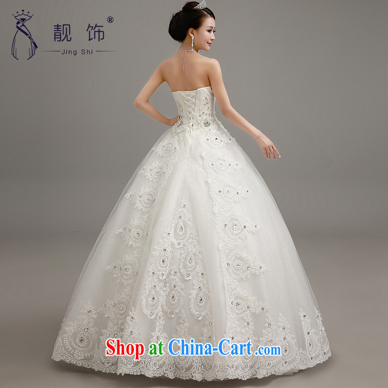Beautiful ornaments 2015 new wedding Luxury Water drilling erase chest wedding bridal marriage Princess shaggy white dress with a paragraph to contact customer service, beautiful ornaments JinGSHi), online shopping