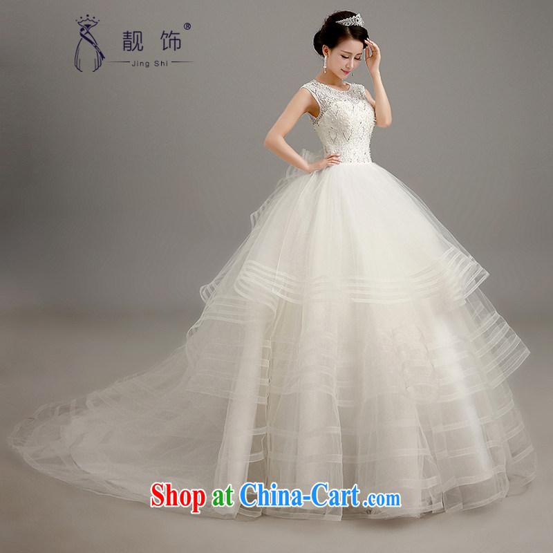 Beautiful ornaments 2015 new wedding dresses one shoulder wedding dresses bridal wedding wedding exclusive lace graphics thin wedding white-tail, made contact customer service, beautiful ornaments JinGSHi), online shopping