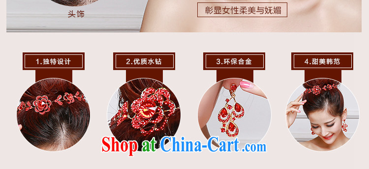 Beautiful ornaments 2015 new bridal red head-dress Deluxe Water drilling flowers Crown necklace earrings wedding jewelry red flowers and ornaments 041 pictures, price, brand platters! Elections are good character, the national distribution, so why buy now enjoy more preferential! Health