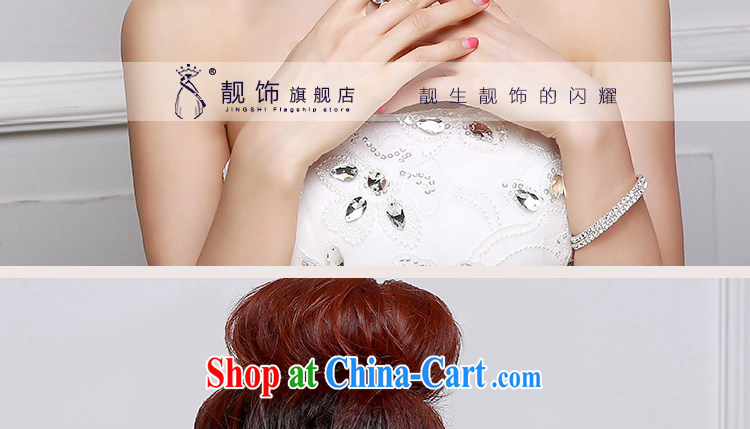 Beautiful ornaments 2015 new head-dress bridal jewelry Crown Deluxe lace water drill white head-dress wedding accessories White only played for 060 pictures, price, brand platters! Elections are good character, the national distribution, so why buy now enjoy more preferential! Health